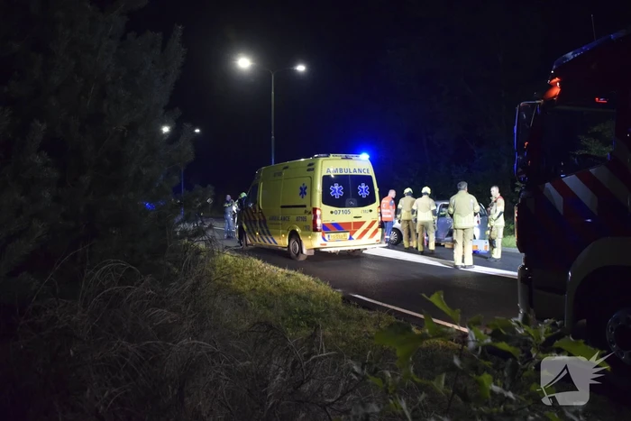 Achtervolging eindigt in crash, Maserati zwaar beschadigd
