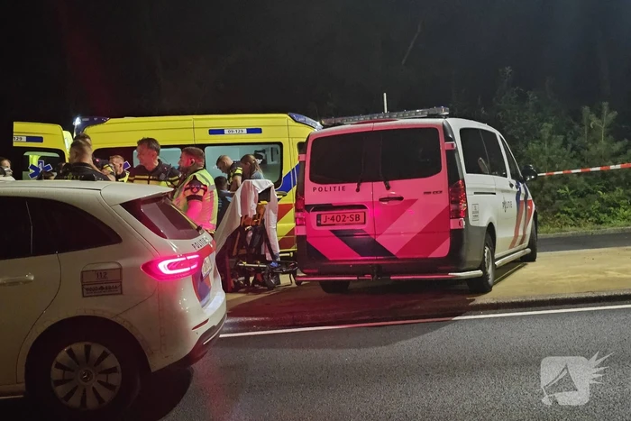 Achtervolging eindigt in crash, Maserati zwaar beschadigd