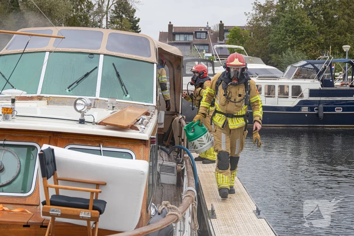 Brand aan boord van plezierjacht
