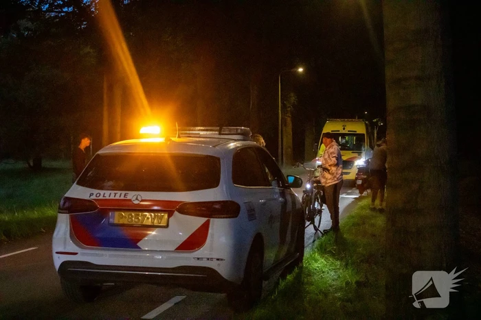 Scooter en fietser in botsing