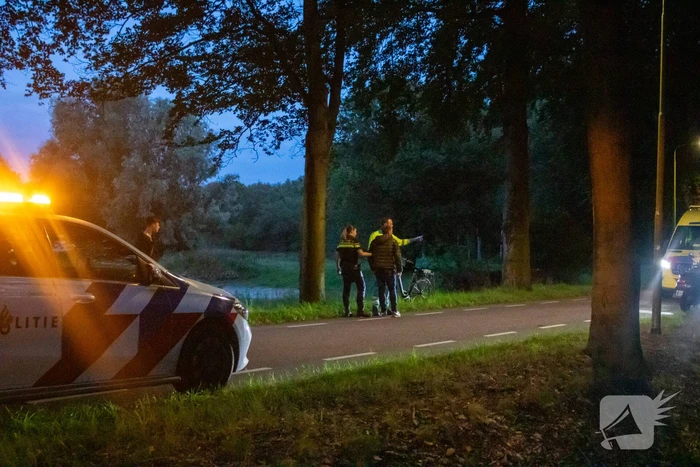 Scooter en fietser in botsing