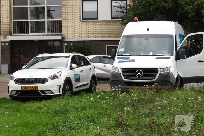 Gasleiding geraakt tijdens werkzaamheden