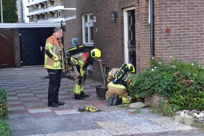 Gaslekkage door werkzaamheden in tuin