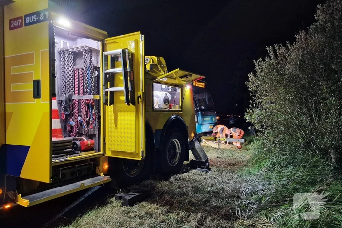 Bus in de problemen door keeractie