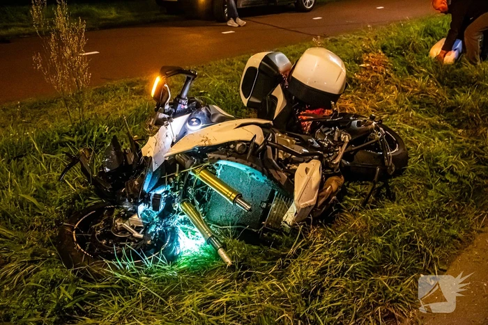 Motorrijder gewond bij eenzijdig ongeval