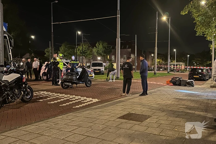 Scooterrijder onderuit bij ongeval