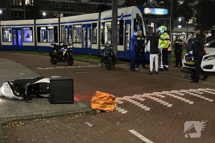 Scooterrijder onderuit bij ongeval
