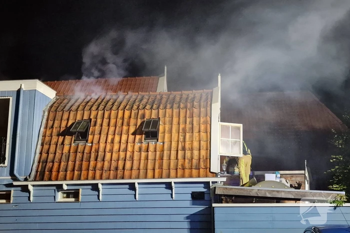 Felle brand in woning