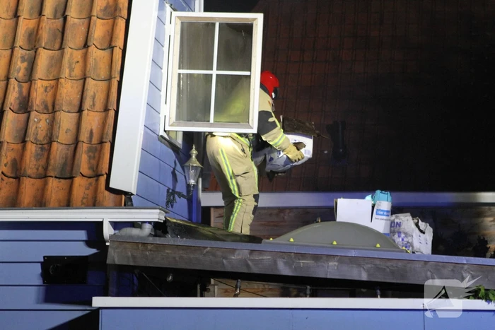 Felle brand in woning