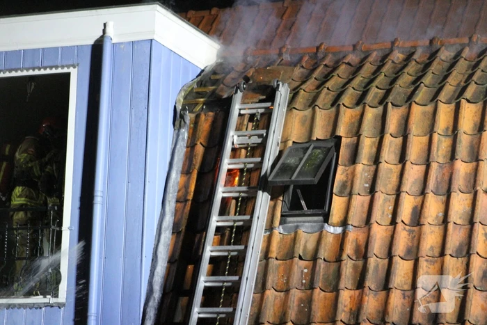 Felle brand in woning