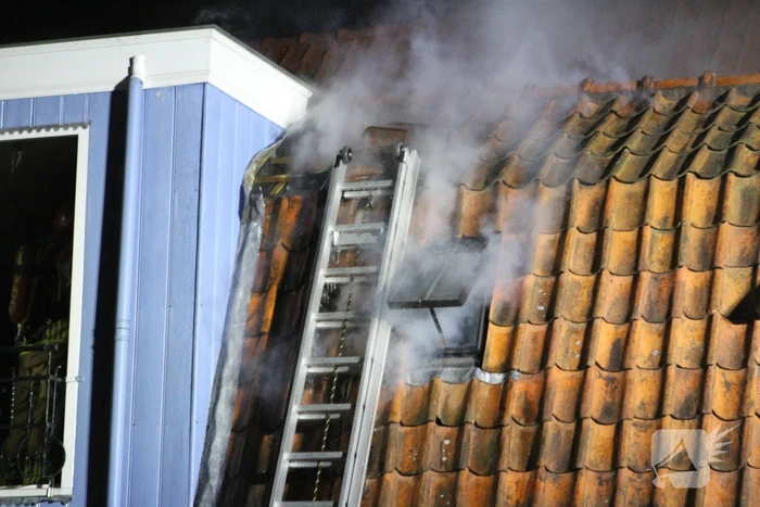 Felle brand in woning