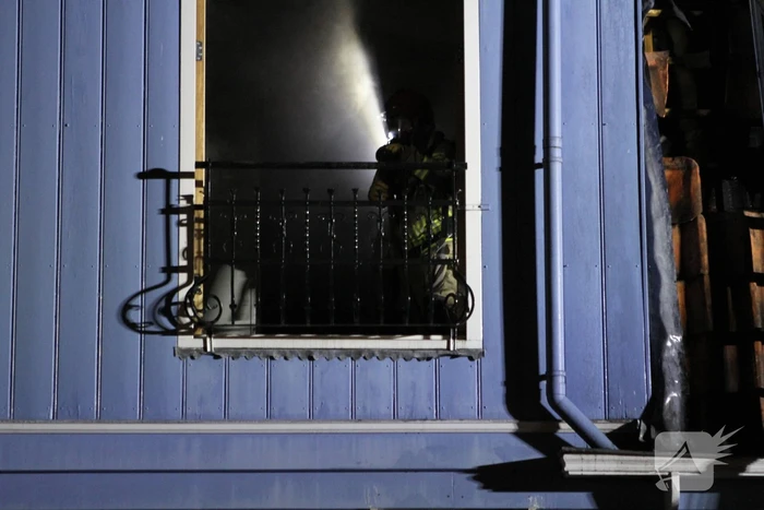 Felle brand in woning