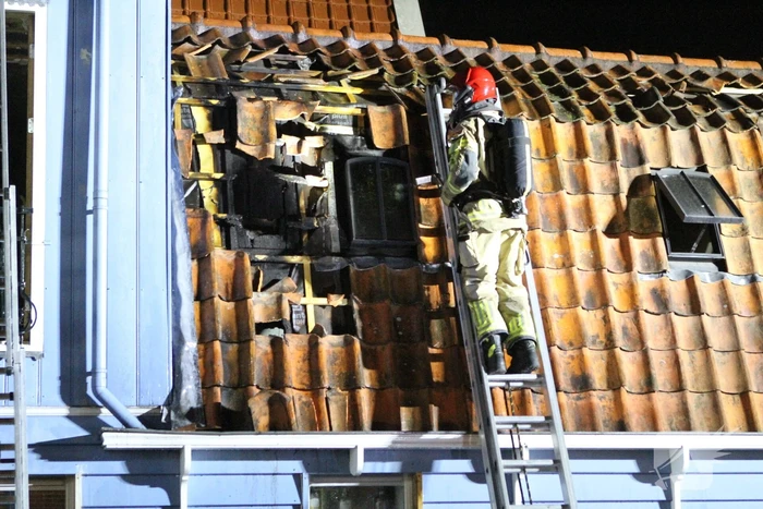 Felle brand in woning