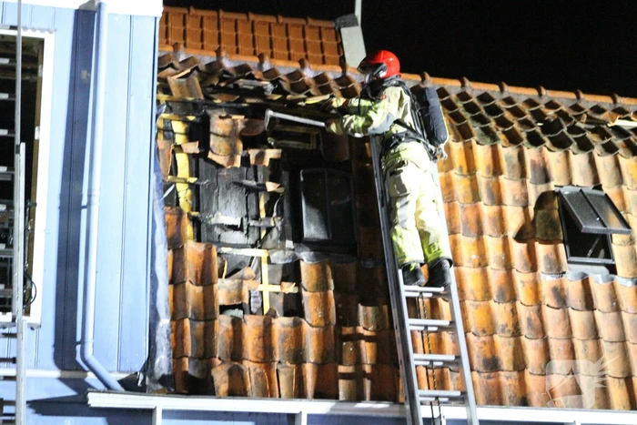 Felle brand in woning