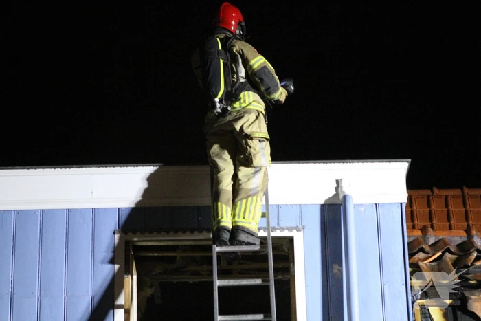 Felle brand in woning
