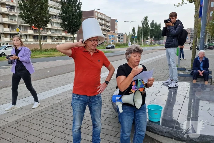 Demonstratie door XR voor gemeentehuis
