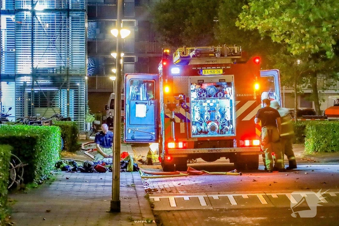Veel schade bij brand in flatwoning