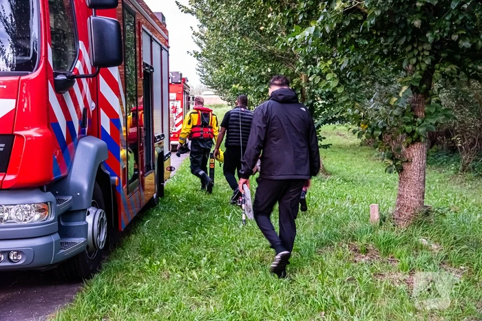 Brandweer haalt drie vissers van eilandje