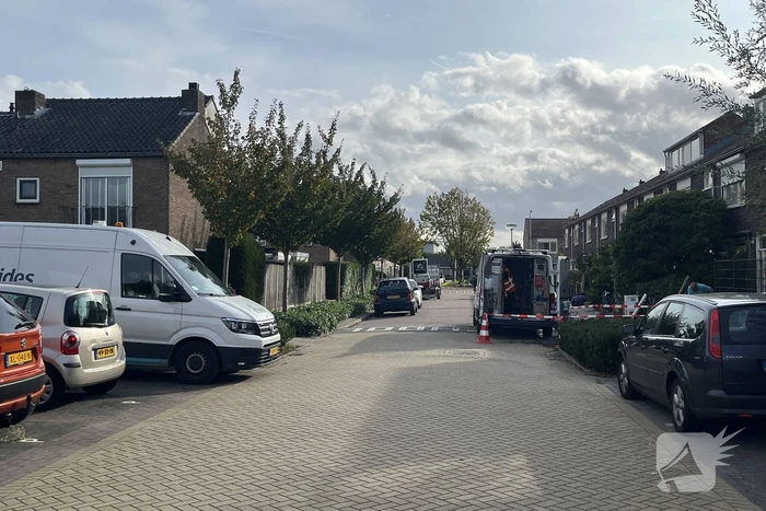 Waterlekkage door breuk in leiding