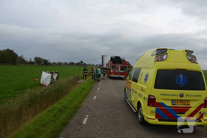 Bestuurder scootmobiel onderkoeld na te water raken