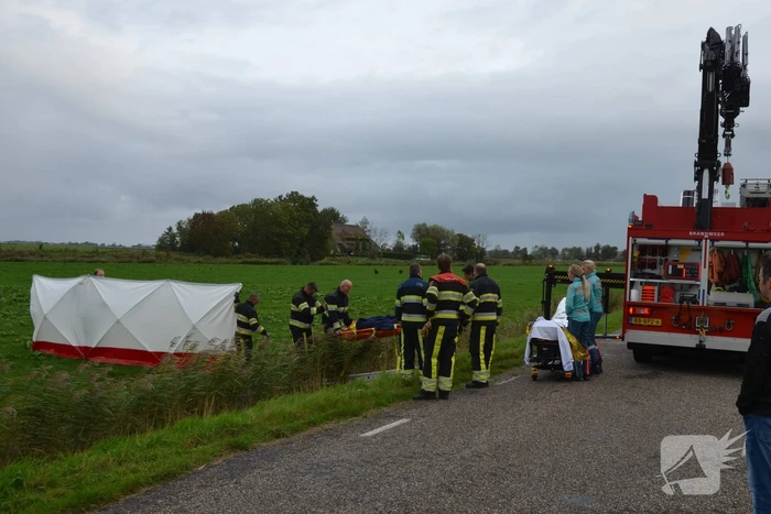 Bestuurder scootmobiel onderkoeld na te water raken