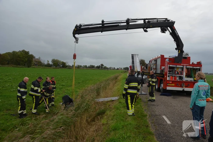Bestuurder scootmobiel onderkoeld na te water raken
