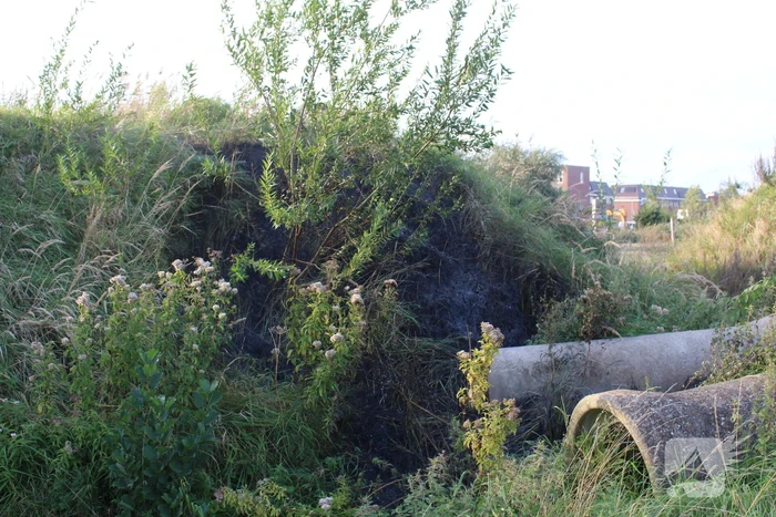 Bermbrand snel onder controle