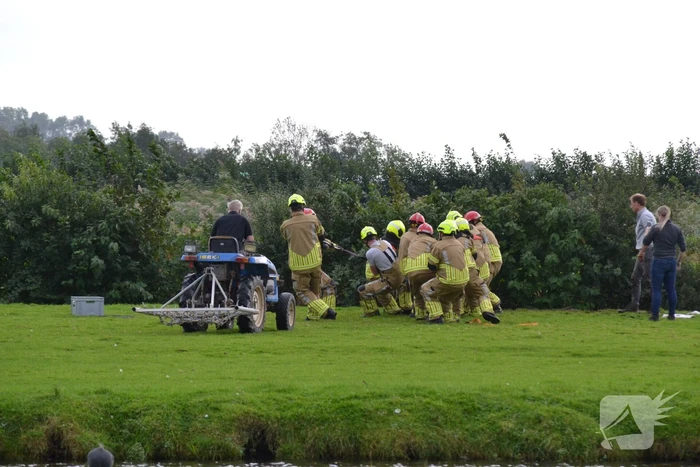 Brandweer ingezet voor te water geraakt paard