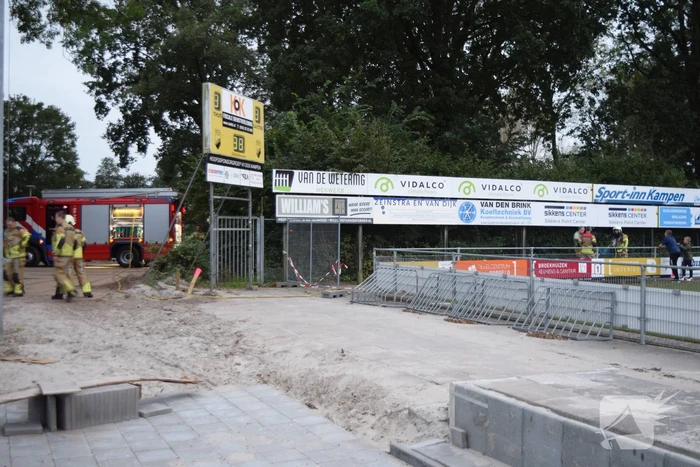 Brandende container snel geblust