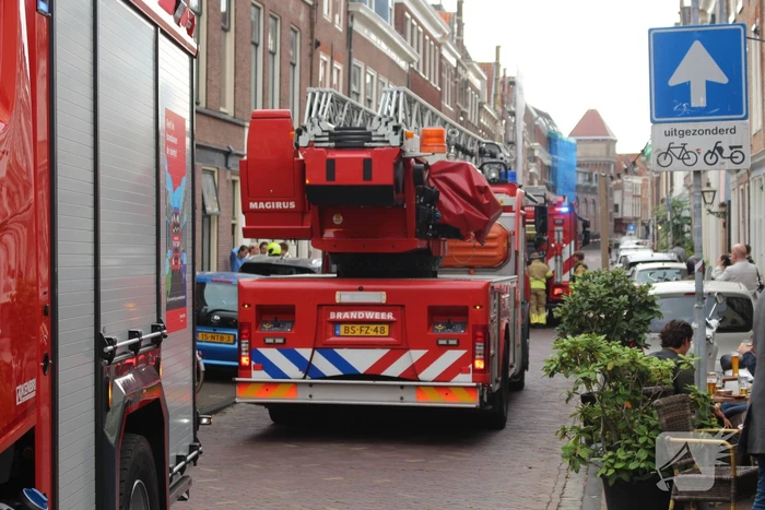 Dakbrand door wegbranden wespennest