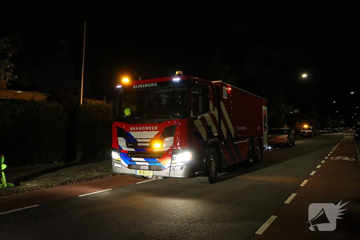 Flinke brand in garage van woning