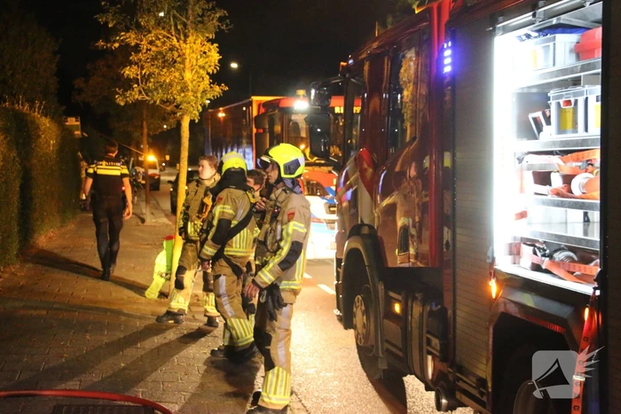 Flinke brand in garage van woning
