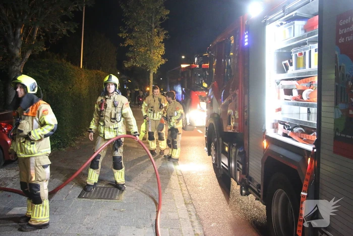 Flinke brand in garage van woning