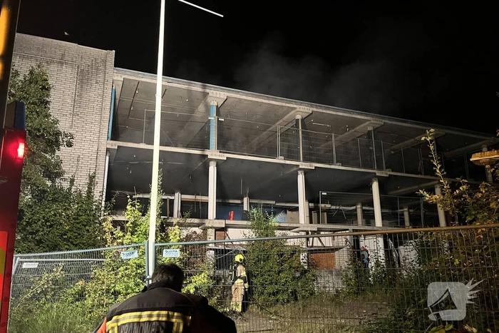 Brand in leegstand pand