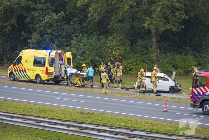 Flinke ravage nadat bestuurder in slaap valt