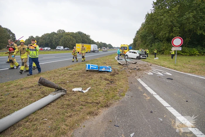 Flinke ravage nadat bestuurder in slaap valt
