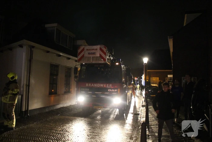Hevige rookontwikkeling bij brand in woning
