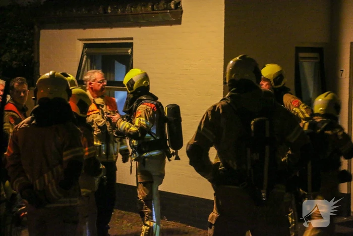 Hevige rookontwikkeling bij brand in woning