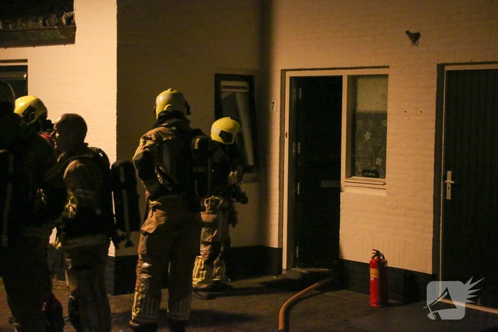 Hevige rookontwikkeling bij brand in woning