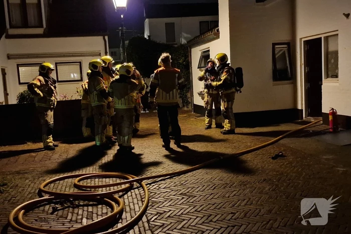 Hevige rookontwikkeling bij brand in woning
