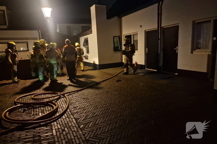 Hevige rookontwikkeling bij brand in woning