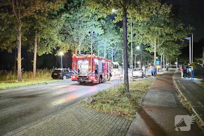 Ravage bij frontale botsing tussen personenauto's