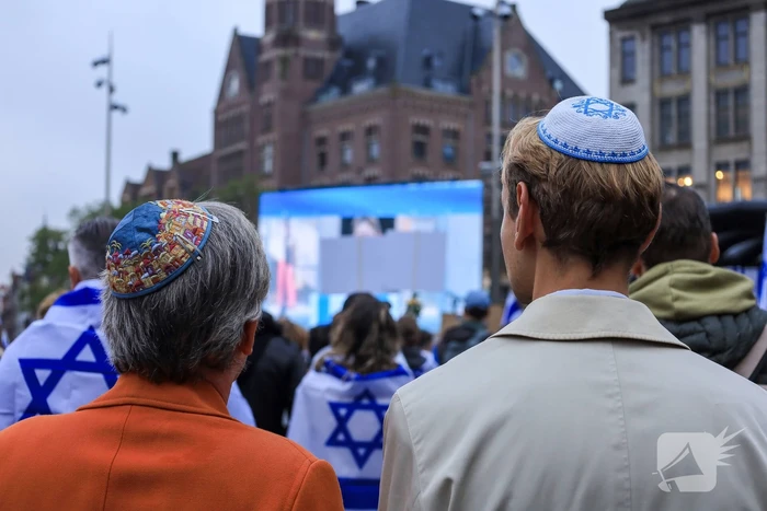 Manifestatie voor Israël druk bezocht