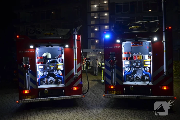 Flat ontruimd door felle brand