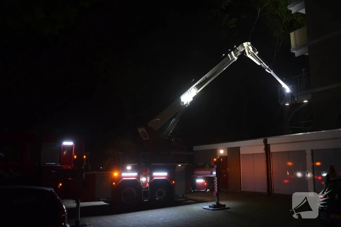 Flat ontruimd door felle brand