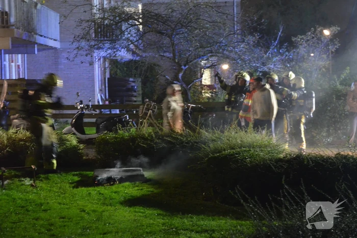 Flat ontruimd door felle brand