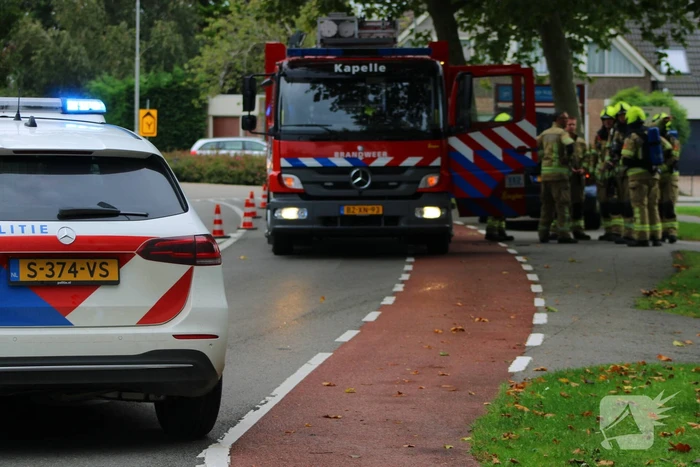 Brandweer ingezet voor stoomvorming bij auto