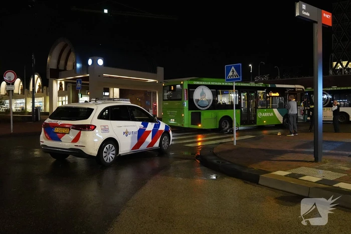 Fietser geschept door lijnbus