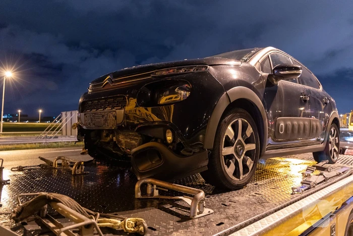 Flinke schade door gladheid op snelweg