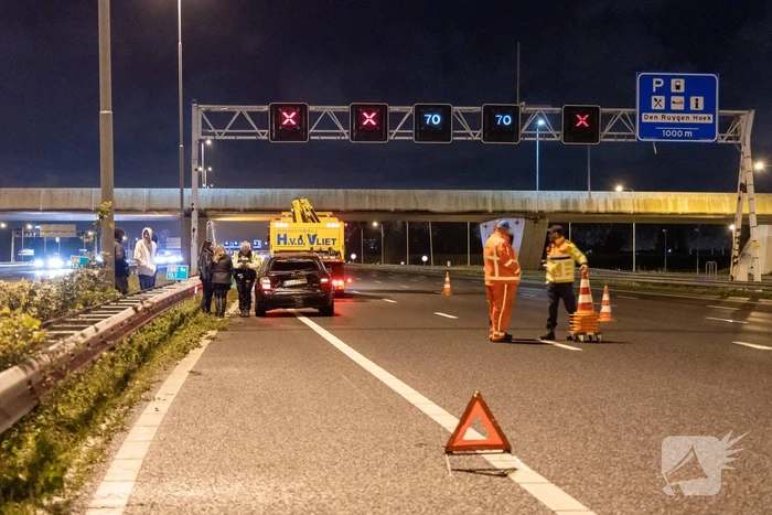 Flinke schade door gladheid op snelweg